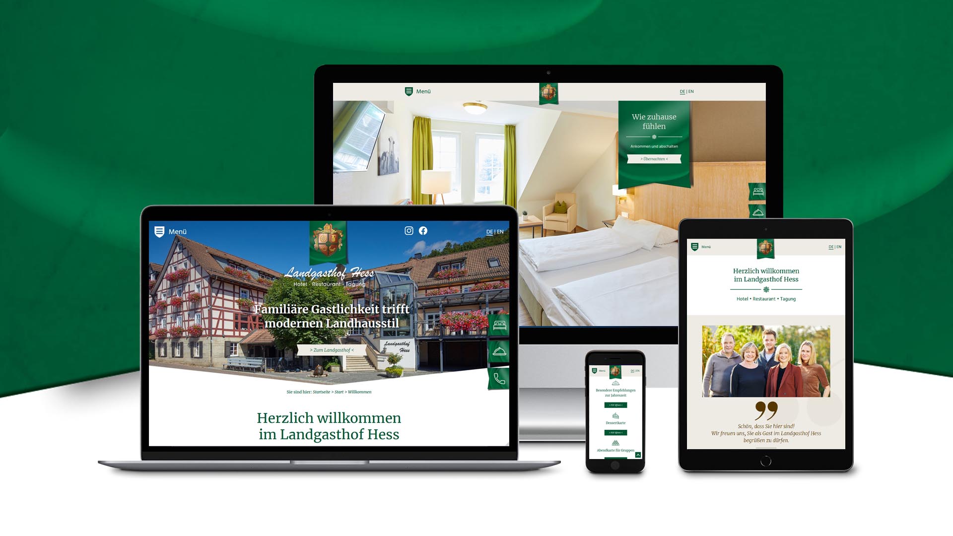 Responsive Webdesign &ndash; Landgasthof Hess