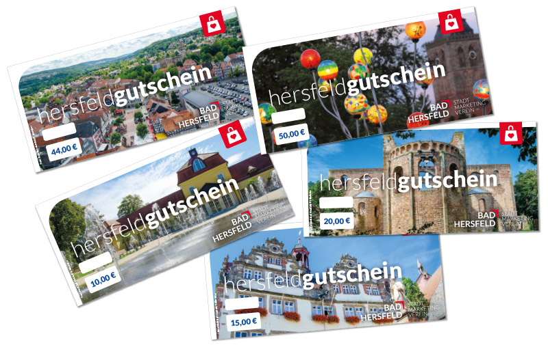 Hersfeld-Gutscheine Redesign der Hersfeld-Gutscheine